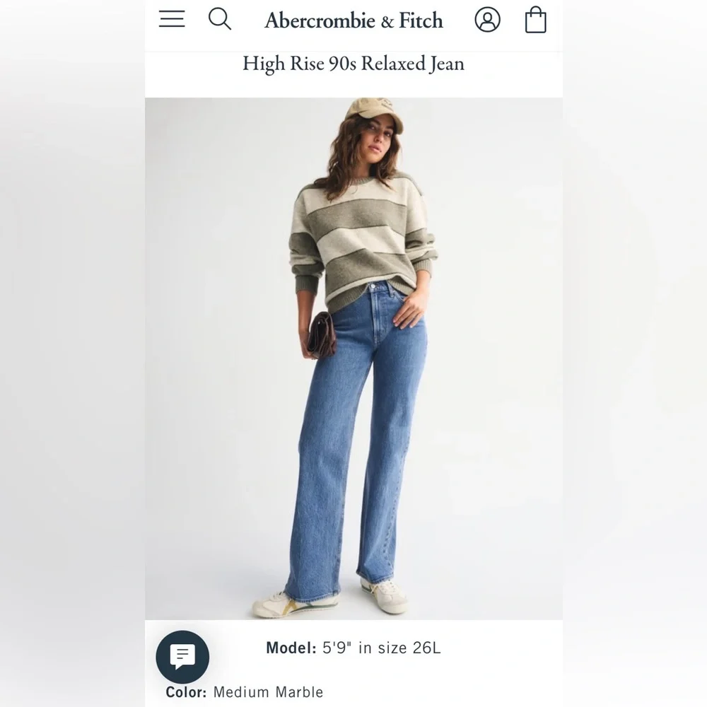 Abercrombie High Rise 90s Relaxed Jean - Picture 4 of 4